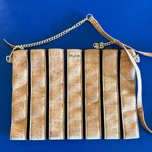 PELCOR Striped Clutch